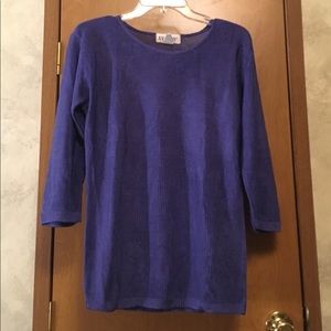 Women’s Knit Indigo Sweater Top Large